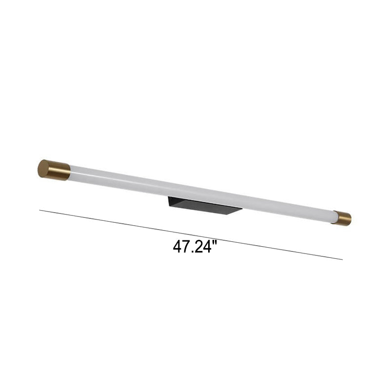 Sleek Modern Minimalist Vanity Wall Sconce — Slim Tube PC LED Lamp