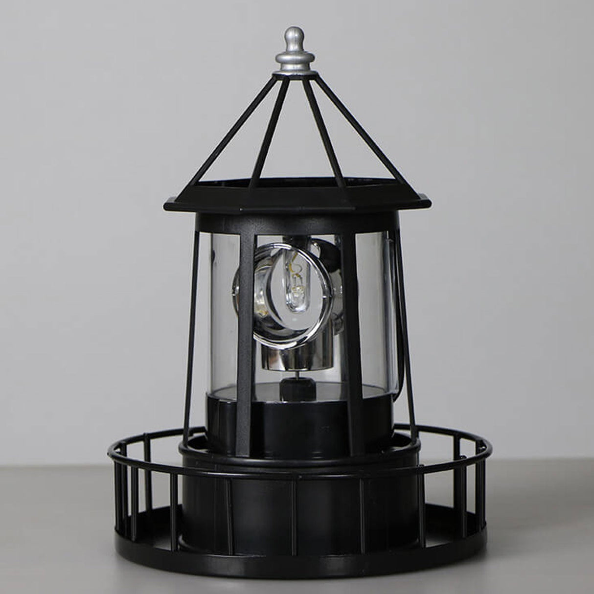 Creative Solar Rotating Tower LED Garden Light – Resin Landscape Decor for Yard & Patio