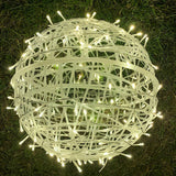Twisted Ball LED Outdoor Hanging Light – Waterproof, Decorative Garden Light