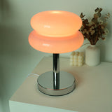 Modern Glass 1-Light Table Lamp with Tart Design