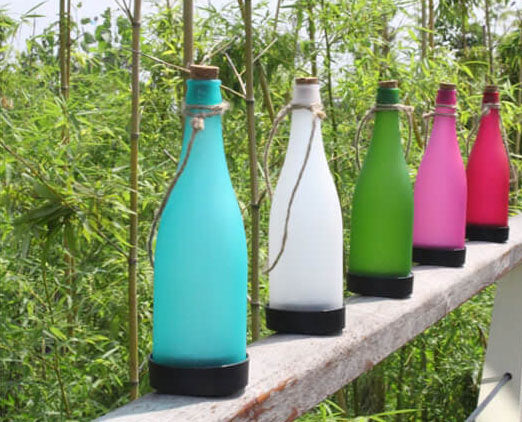5-Pack Solar Wine Bottle LED Lights for Outdoor Decor - Hanging Lights