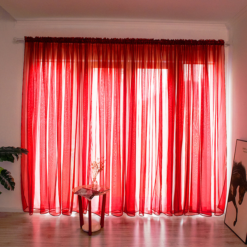 Luxurious Polyester Voile Curtain for Windows