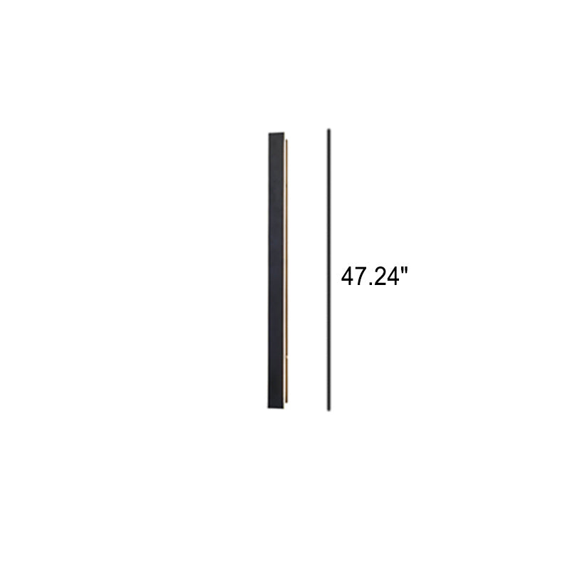 Retro Outdoor LED Wall Sconce Lamp - Waterproof Rectangular Strip Light