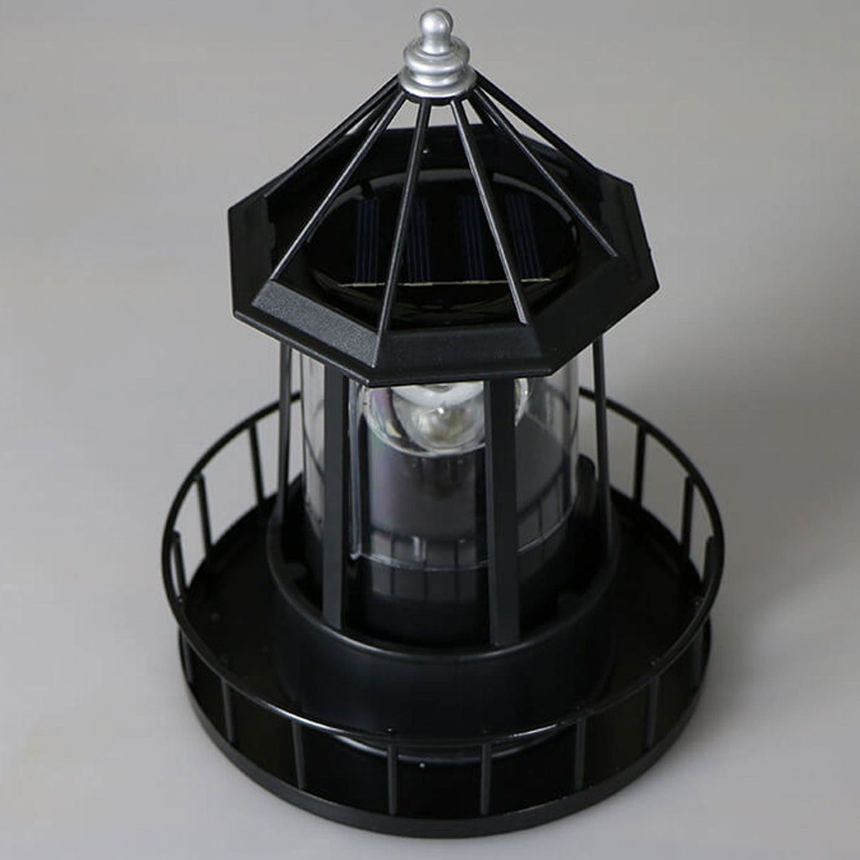 Creative Solar Rotating Tower LED Garden Light – Resin Landscape Decor for Yard & Patio