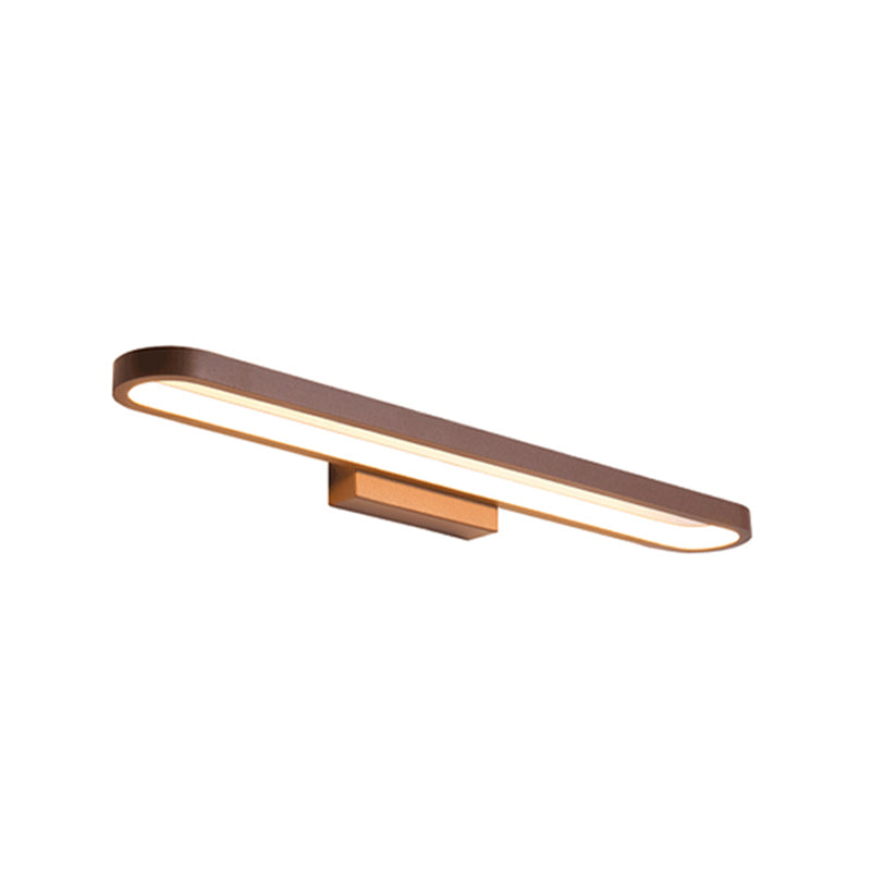 European-Style Minimalist Circular Aluminum LED Vanity Light – Front Mirror Wall Sconce Lamp
