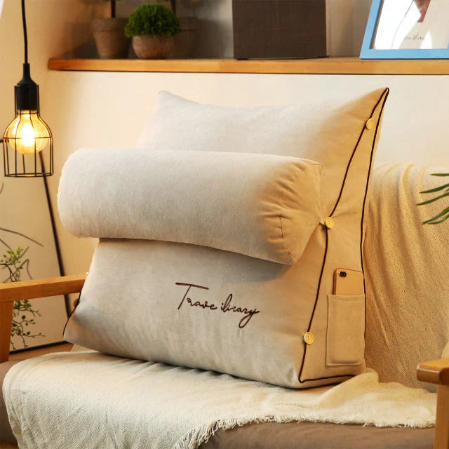 Ergonomic Angled Wedge Pillow for Back Support and Posture Alignment