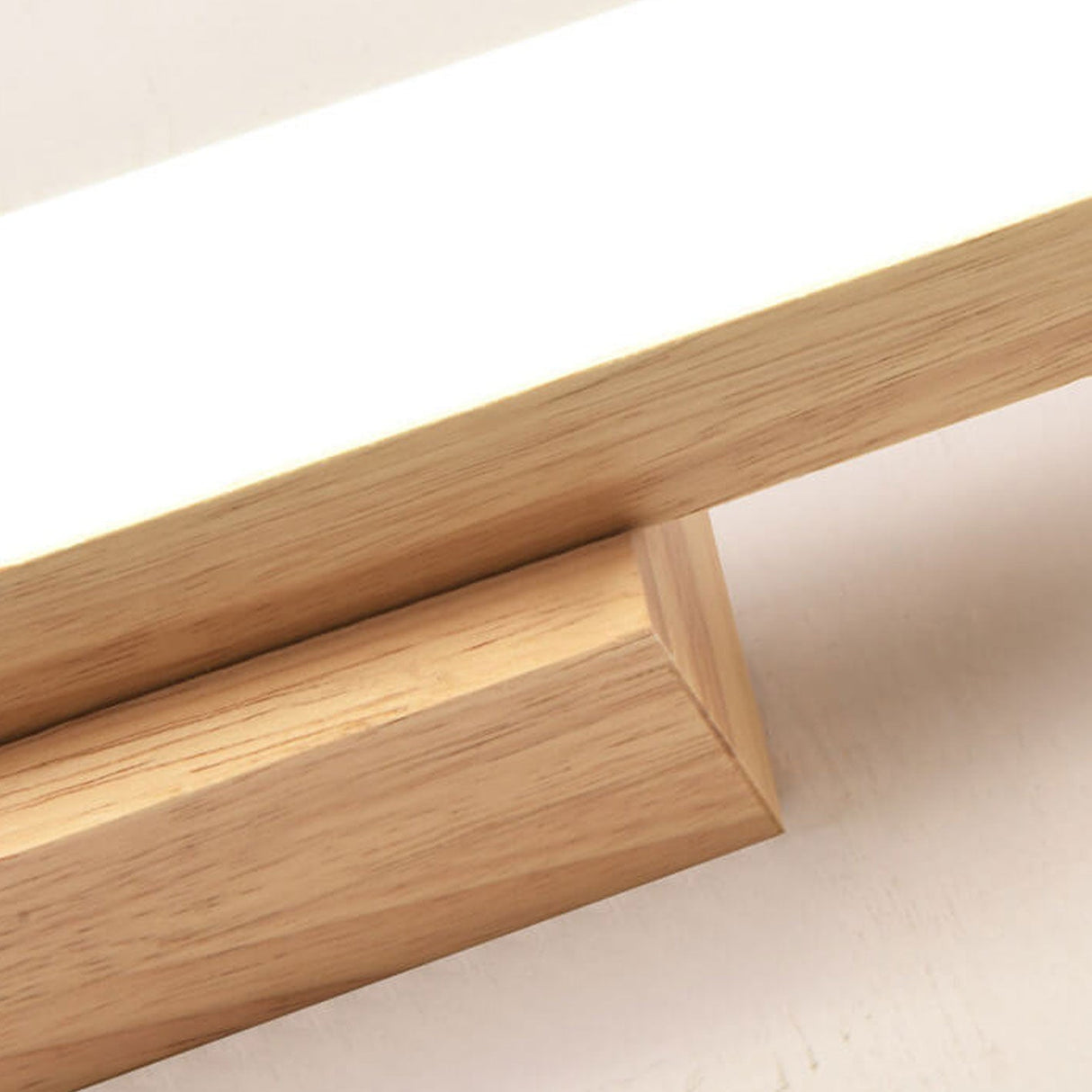 Nordic Minimalist Wooden Long-Strip Vanity Light – LED Wall Sconce Lamp