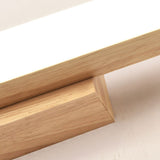 Nordic Minimalist Wooden Long-Strip Vanity Light – LED Wall Sconce Lamp