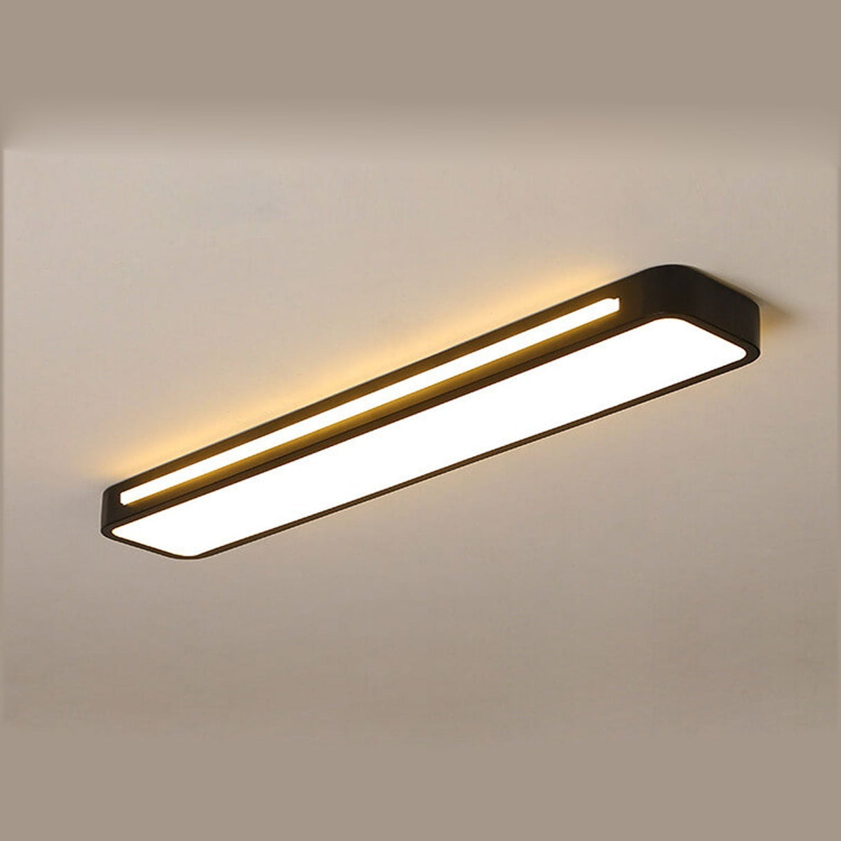 Nordic Minimalist Long LED Flush-Mount Ceiling Light — Sleek, Modern Ceiling Fixture