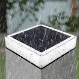 Modern Solar RGB Square Post Head Light for Outdoor Garden & Landscape Lighting