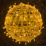 Twisted Ball LED Outdoor Hanging Light – Waterproof, Decorative Garden Light