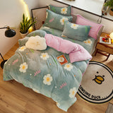 Cozy Thick Fleece Flannel Winter Duvet Cover Set — Ultra-Warm, Soft & Snug Bedding