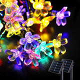 Solar-Powered LED Sakura Fairy Lights – Waterproof Outdoor Garden String Lights