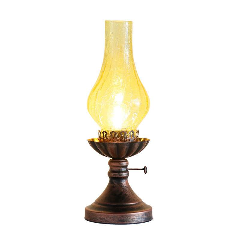 Charming Vintage Kerosene Oil Lamp – Antique 1-Light Table Lamp