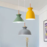 Nordic Macaron Metal 1-Light Pendant Fixture