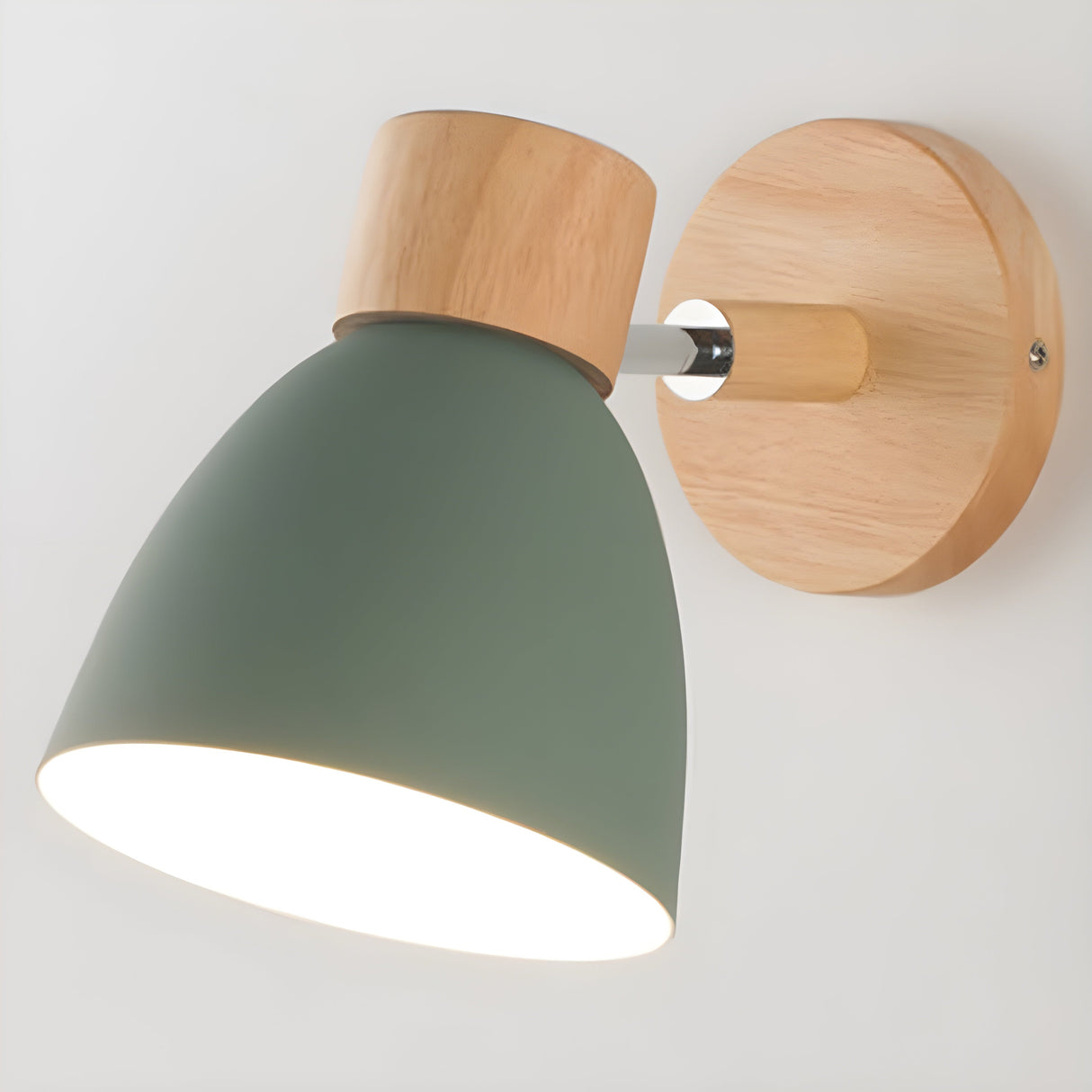 Cozy Bedroom Glow: Wooden Wall Lamp for Warm Ambient Lighting
