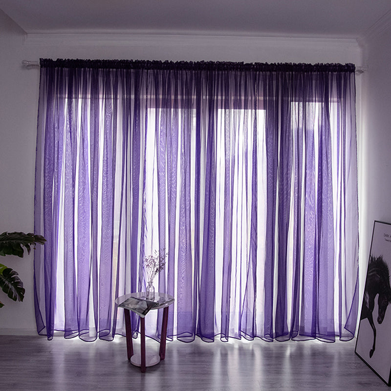 Luxurious Polyester Voile Curtain for Windows