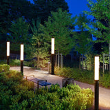 Lipstick-Inspired Modern Acrylic LED Outdoor Floor Lamp – Waterproof, Creative Lawn Lighting