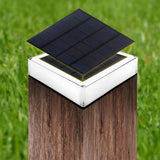 Modern Solar RGB Square Post Head Light for Outdoor Garden & Landscape Lighting
