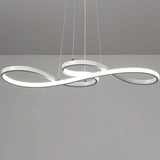Contemporary Double-Sided Twist 1-Light LED Chandeliers