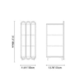 4-Tier Entryway Shoe Storage – Contemporary Scalloped-Edge Rectangular Metal Frame with Solid Wood Board, Eco-Friendly Design