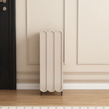 4-Tier Entryway Shoe Storage – Contemporary Scalloped-Edge Rectangular Metal Frame with Solid Wood Board, Eco-Friendly Design
