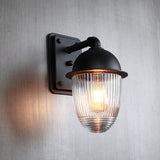 Modern Minimalist Nut-Shape Outdoor Wall Sconce - Waterproof Aluminum & Glass, 1-Light Garden Lamp