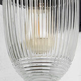 Modern Minimalist Nut-Shape Outdoor Wall Sconce - Waterproof Aluminum & Glass, 1-Light Garden Lamp