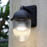 Modern Minimalist Nut-Shape Outdoor Wall Sconce - Waterproof Aluminum & Glass, 1-Light Garden Lamp