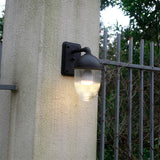 Modern Minimalist Nut-Shape Outdoor Wall Sconce - Waterproof Aluminum & Glass, 1-Light Garden Lamp