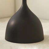 Sleek Modern Round Iron Coffee Table - 1-Tier Minimalist Design for Living Room