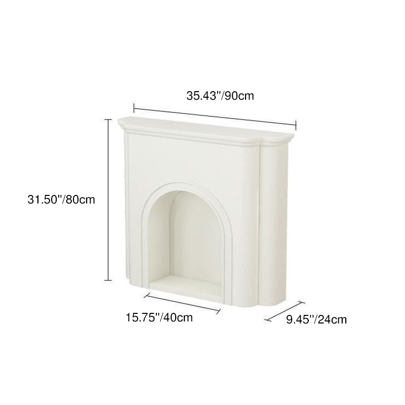 Contemporary Nordic-Arched MDF Console Table with 1-Tier Storage for Living Room