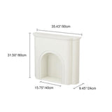 Contemporary Nordic-Arched MDF Console Table with 1-Tier Storage for Living Room