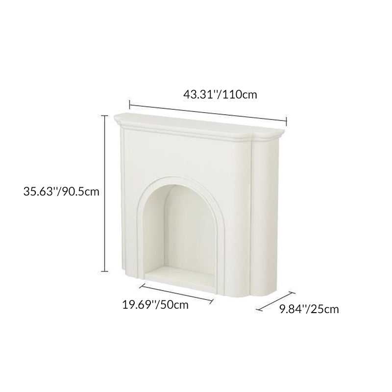 Contemporary Nordic-Arched MDF Console Table with 1-Tier Storage for Living Room