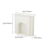 Contemporary Nordic-Arched MDF Console Table with 1-Tier Storage for Living Room