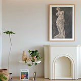 Contemporary Nordic-Arched MDF Console Table with 1-Tier Storage for Living Room