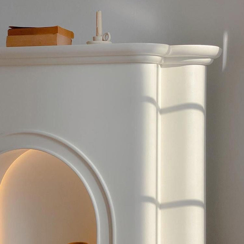 Contemporary Nordic-Arched MDF Console Table with 1-Tier Storage for Living Room