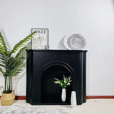 Contemporary Nordic-Arched MDF Console Table with 1-Tier Storage for Living Room