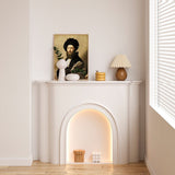 Contemporary Nordic-Arched MDF Console Table with 1-Tier Storage for Living Room