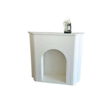 Contemporary Nordic-Arched MDF Console Table with 1-Tier Storage for Living Room