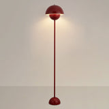 Contemporary Scandinavian Iron Floor Lamp with Mushroom Lampshade – Modern Standing Light for Living Room