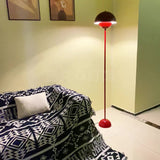 Contemporary Scandinavian Iron Floor Lamp with Mushroom Lampshade – Modern Standing Light for Living Room
