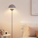 Contemporary Scandinavian Iron Floor Lamp with Mushroom Lampshade – Modern Standing Light for Living Room