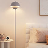 Contemporary Scandinavian Iron Floor Lamp with Mushroom Lampshade – Modern Standing Light for Living Room