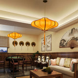 Traditional Chinese Lantern-Style Fabric Lampshade with Hardware – 1/3 Scale Chandelier for Dining Room