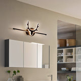 Scandinavian-Style Deer Silhouette LED Vanity Light - Iron & Acrylic Front Wall Sconce for Bathroom Mirror