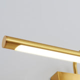 Contemporary Copper Deer LED Vanity Light with Acrylic Finish — Mirror-Front Wall Sconce for Bathroom