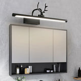 Contemporary Copper Deer LED Vanity Light with Acrylic Finish — Mirror-Front Wall Sconce for Bathroom