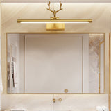 Contemporary Copper Deer LED Vanity Light with Acrylic Finish — Mirror-Front Wall Sconce for Bathroom