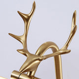 Contemporary Copper Deer LED Vanity Light with Acrylic Finish — Mirror-Front Wall Sconce for Bathroom